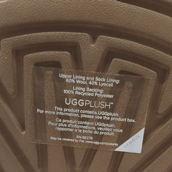 UGG Women's CLASSIC ULTRA MINI PLATFORM Chestnut Suede Wool EU 42 Size 11 - Picture 10 of 12